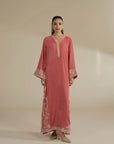 1 Piece Velvet Embroidered Kaftan