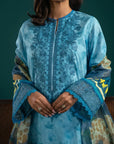 3 Piece Embroidered Lawn Suit Unstitched SS - 25