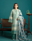 3 Piece Embroidered Lawn Suit Unstitched SS - 25