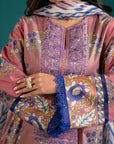 3 Piece Embroidered Lawn Suit Unstitched SS - 25