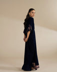 1 Piece Embroidered Velvet Kaftan