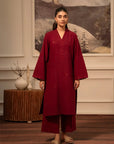 2 Piece Solid Khaddar Suit Pret Winter-24