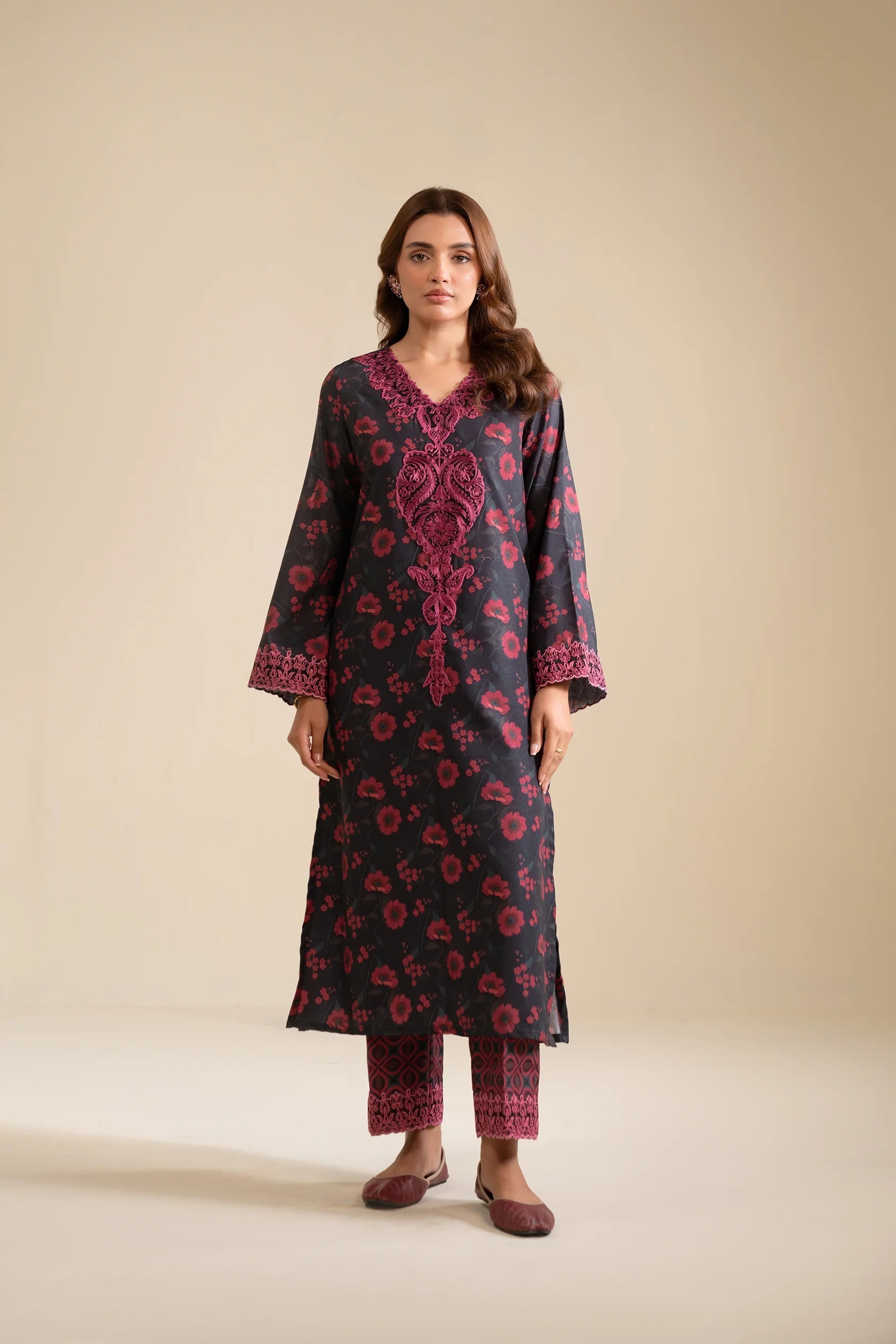 2 Piece Embroidered Lawn Suit Pret SS - 25