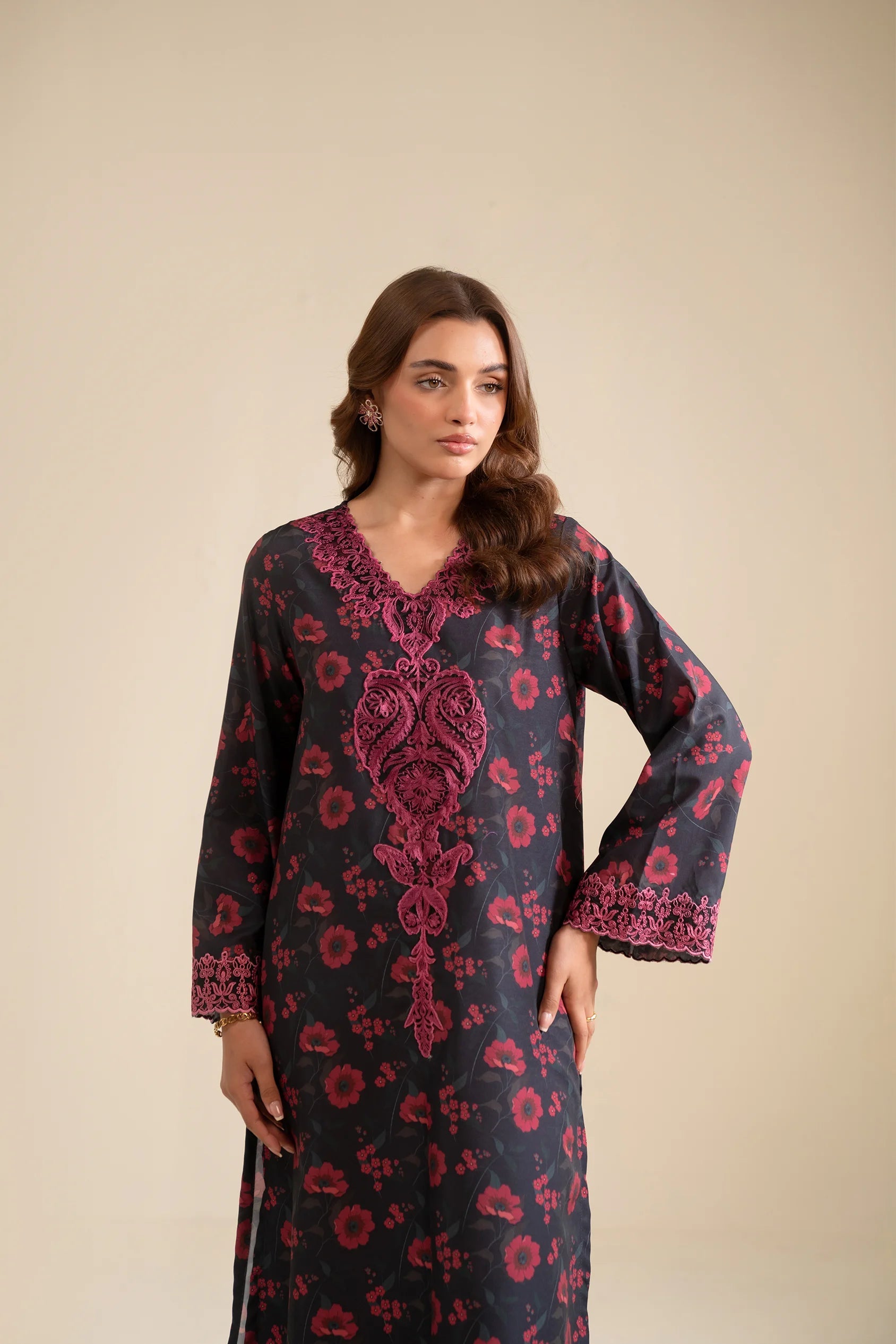 2 Piece Embroidered Lawn Suit Pret SS - 25
