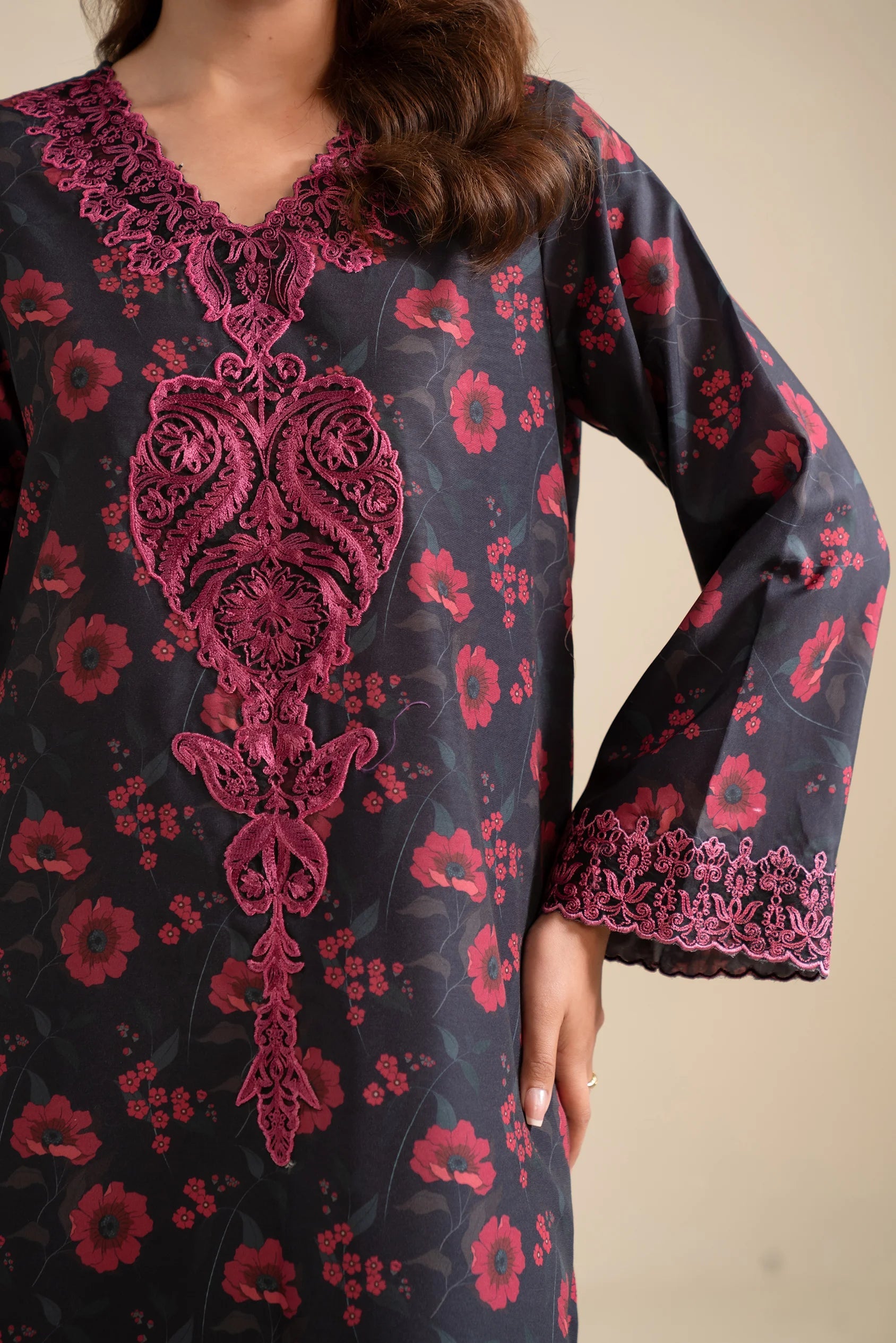 2 Piece Embroidered Lawn Suit Pret SS - 25