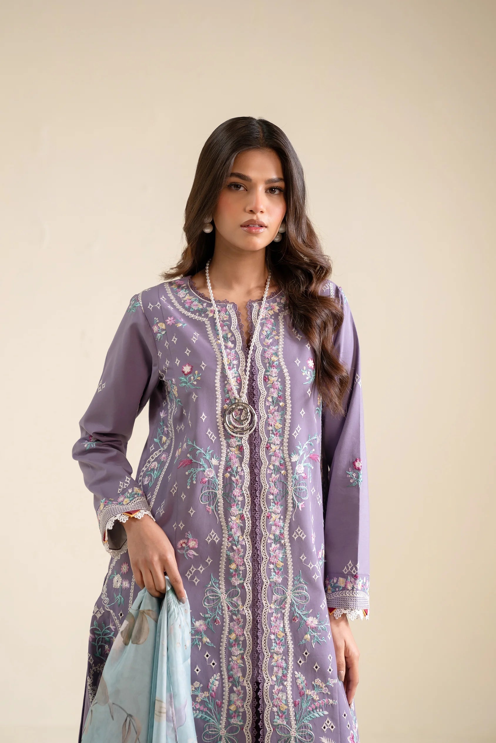 2 Piece Embroidered Lawn Suit Pret SS - 25