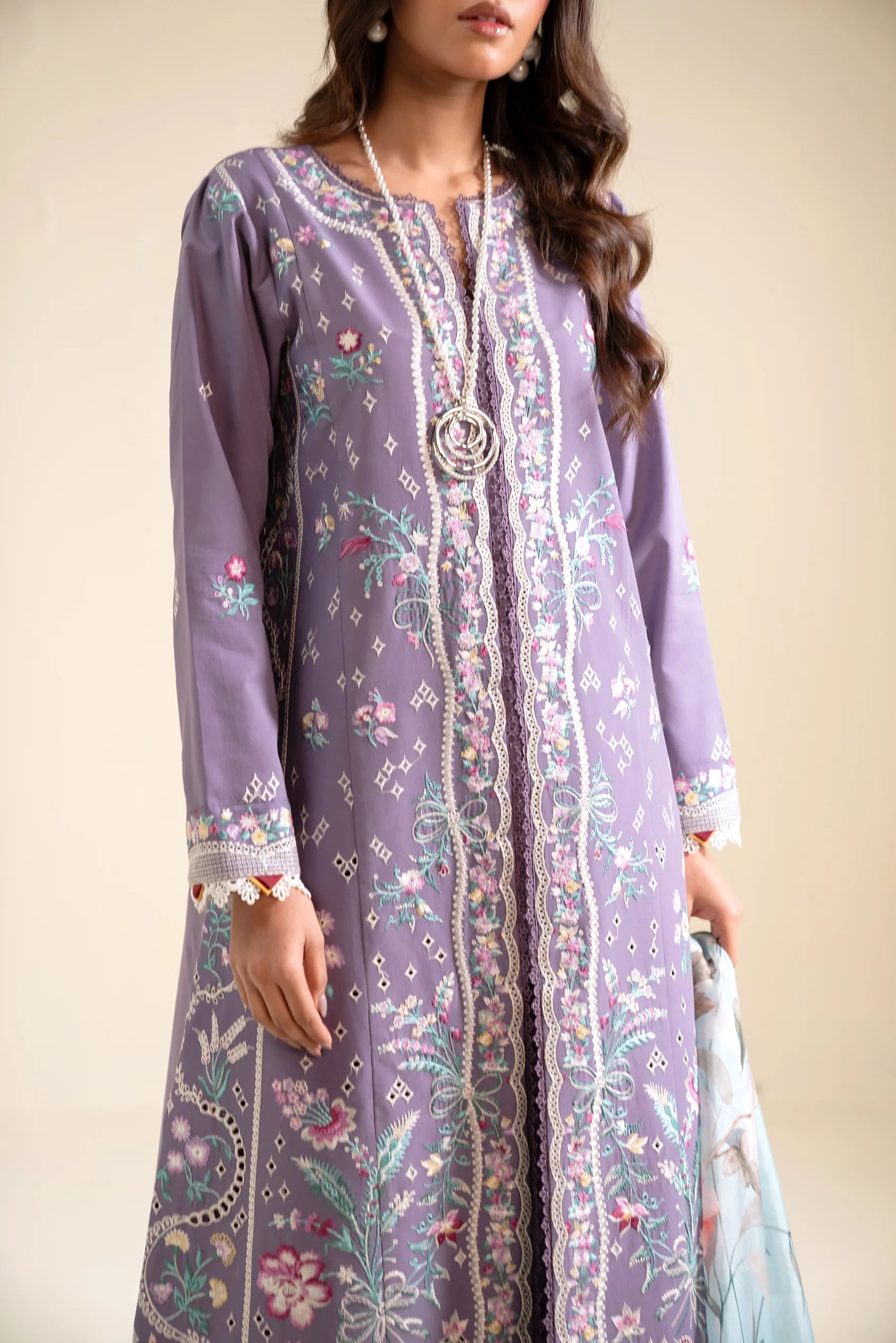 2 Piece Embroidered Lawn Suit Pret SS - 25