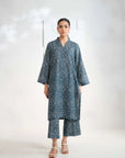 2 Piece Printed Khaddar Suit Pret Winter-24