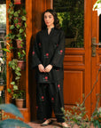2 Piece Embroidered Khaddar Suit Pret Winter-24