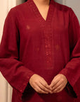 2 Piece Solid Khaddar Suit