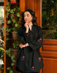 2 Piece Embroidered Khaddar Suit Pret Winter-24