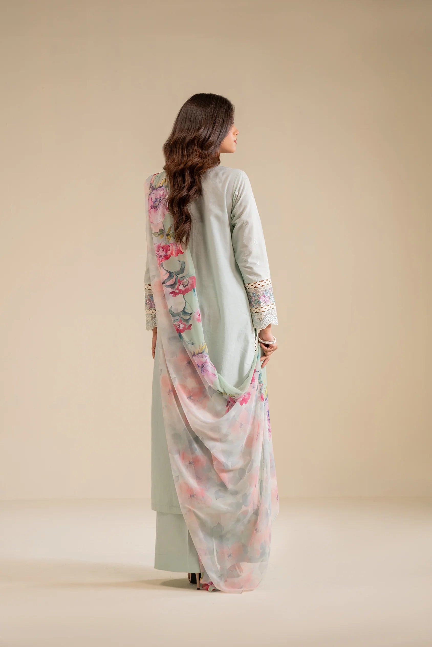 3 Piece Embroidered Lawn Suit Pret SS - 25
