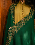 Green Pashmina Embroidered Shawl Shawl Winter - 24
