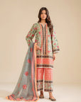 3 Piece Printed Suit Pret SS - 25