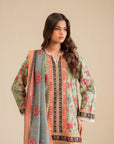 3 Piece Printed Suit Pret SS - 25