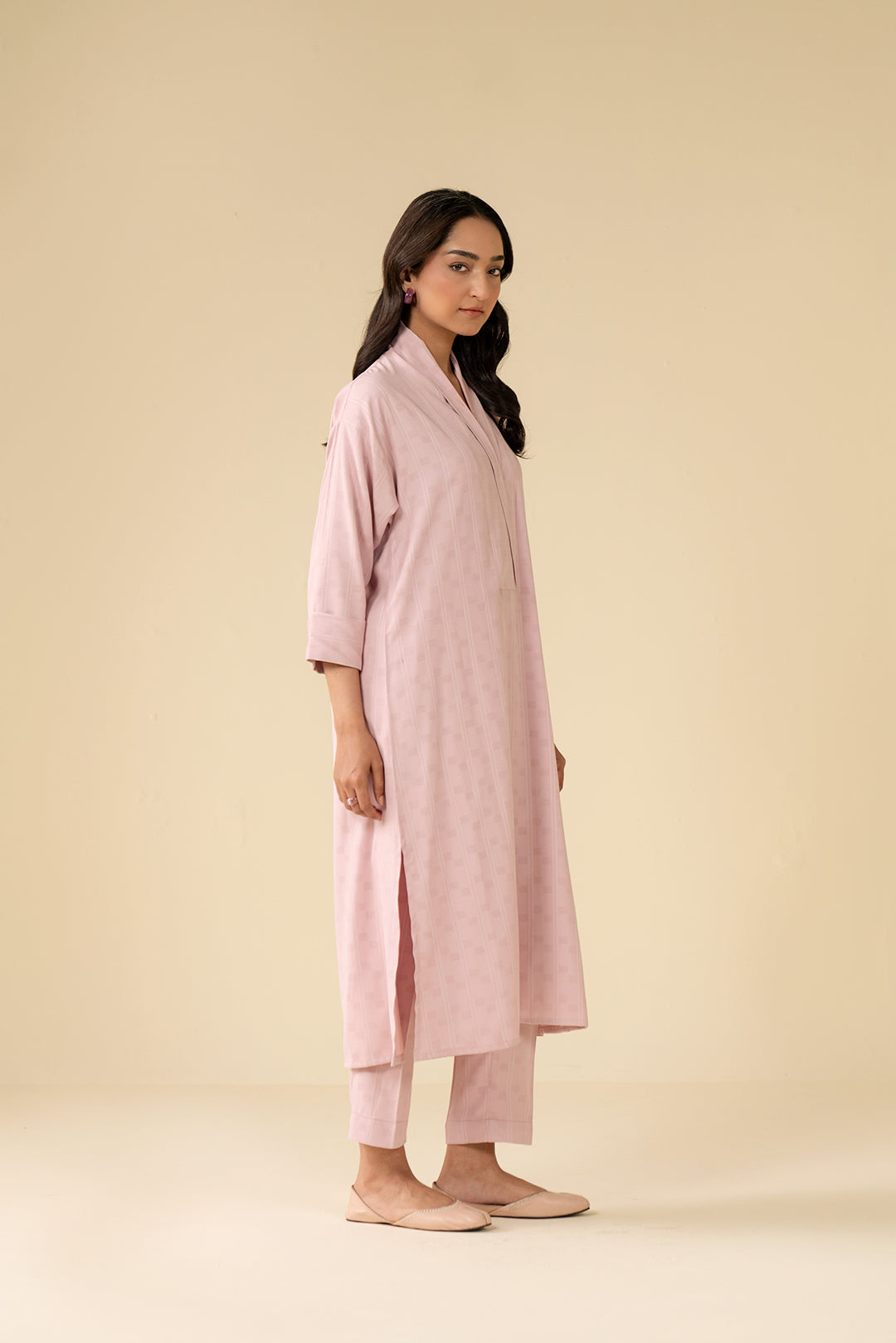 1 Piece Solid Cotton Shirt Pret SS - 25