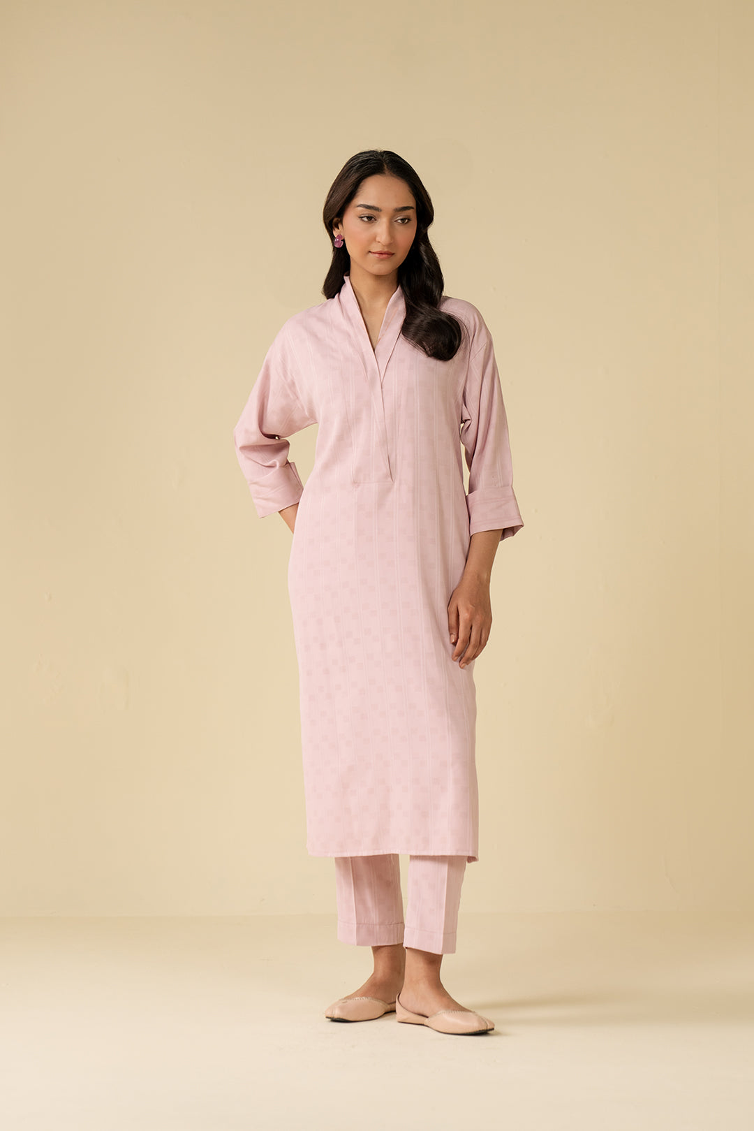 1 Piece Solid Cotton Shirt Pret SS - 25