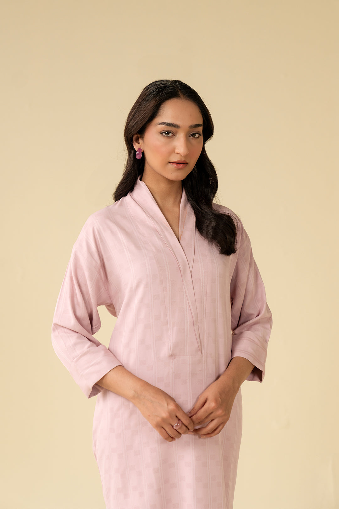 1 Piece Solid Cotton Shirt Pret SS - 25