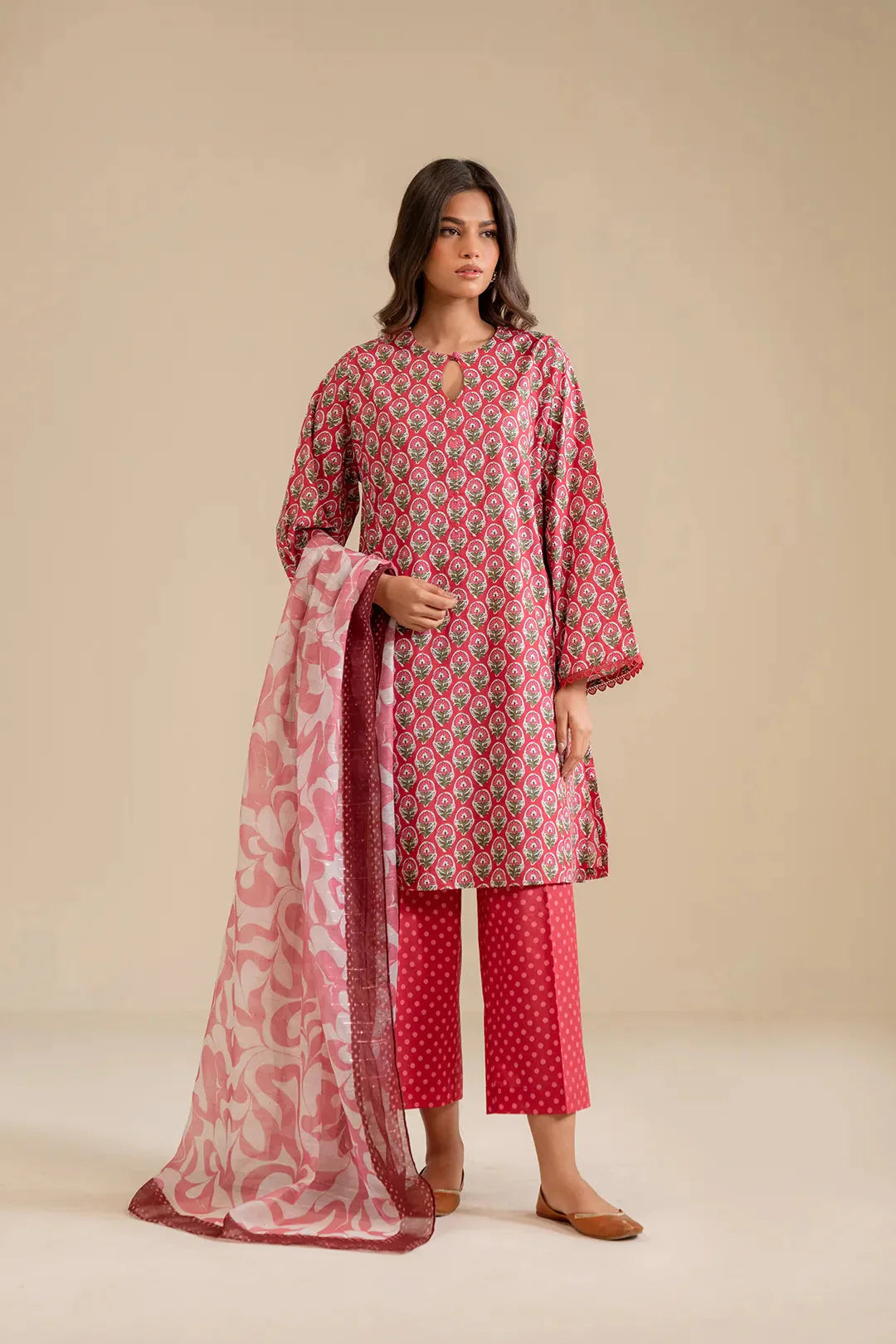 3 Piece Printed Lawn Suit Pret SS - 25