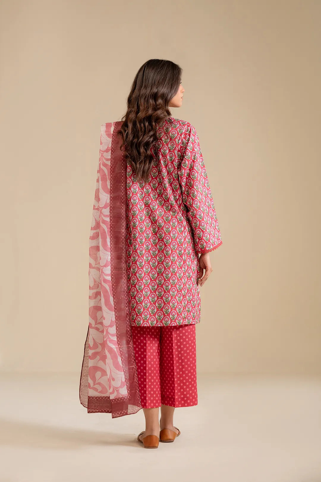 3 Piece Printed Lawn Suit Pret SS - 25
