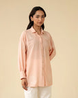 1 Piece Embroidered Georgette Shirt