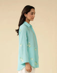 1 Piece Embroidered Georgette Shirt Pret SS - 25