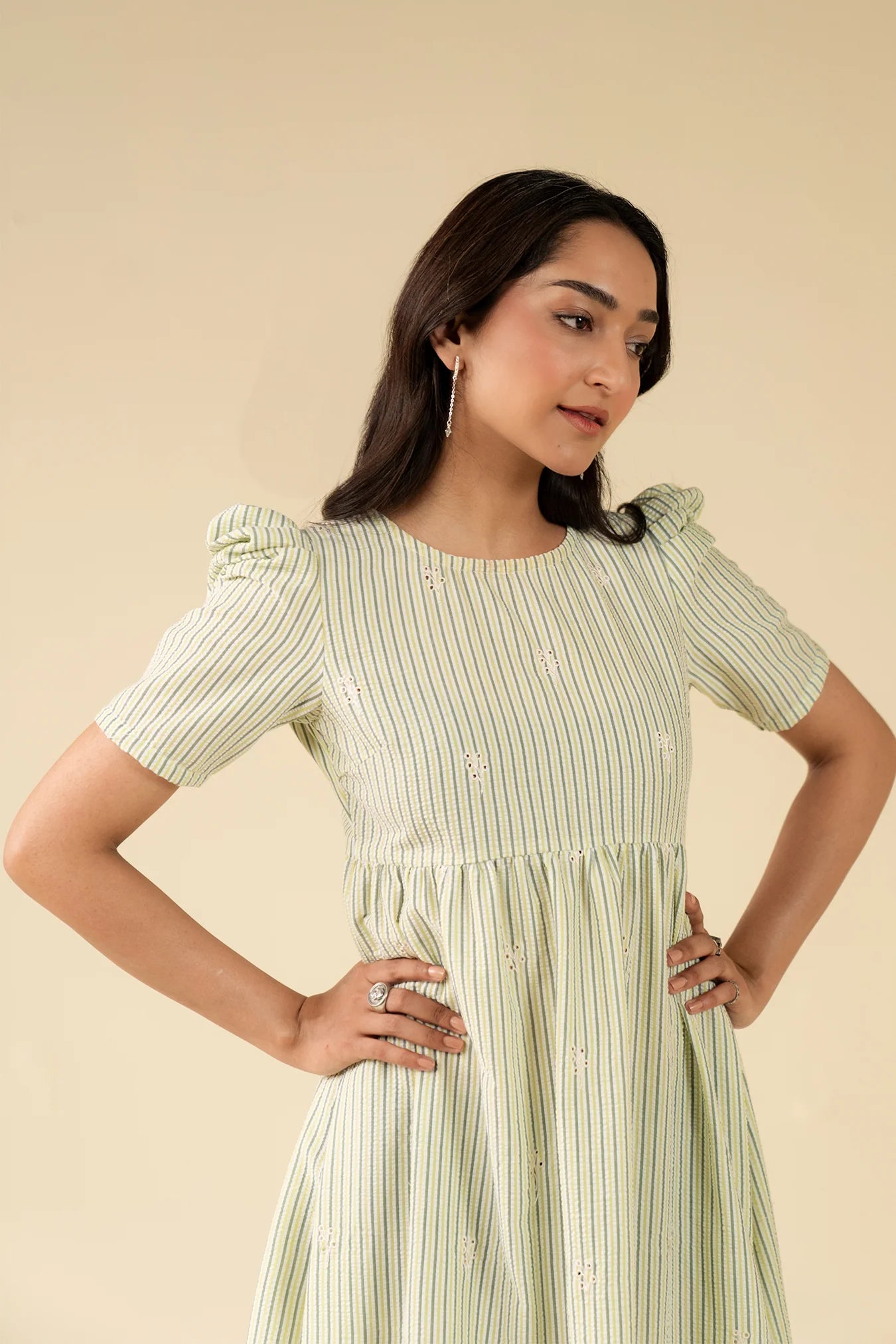 1 Piece Embroidered Maxi Dress Pret SS - 25
