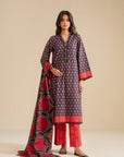 3 Piece Printed Lawn Suit Pret SS - 25