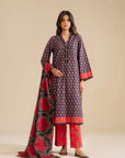 3 Piece Printed Lawn Suit Pret SS - 25