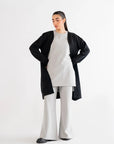 Black Long Cardigan Loungewear - 24