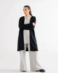 Black Long Cardigan Loungewear - 24