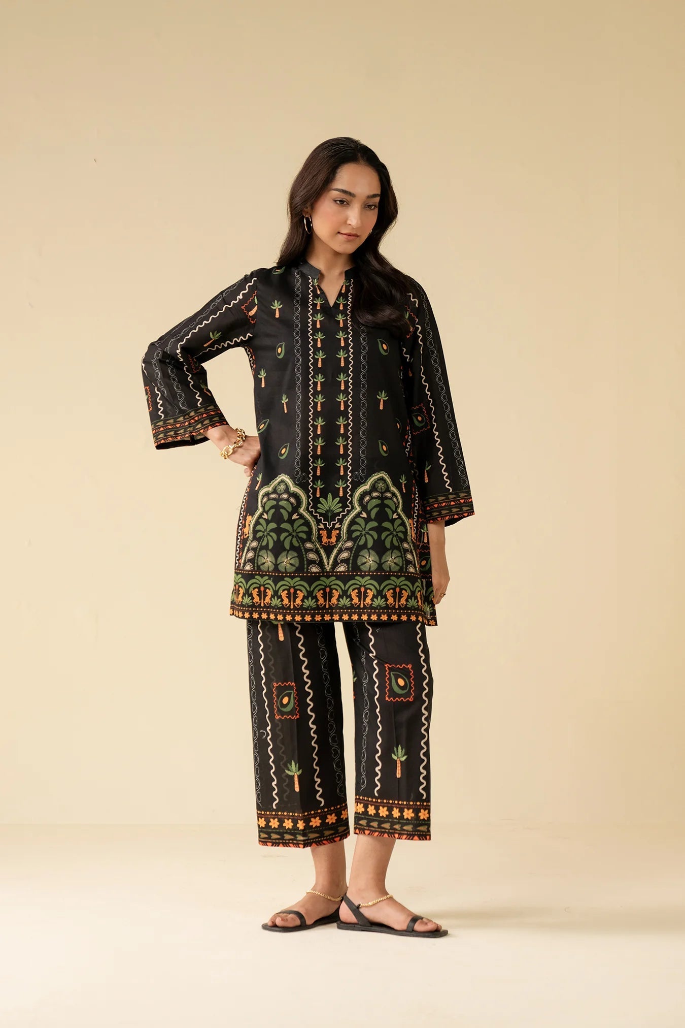 2 Piece Printed Lawn Co-Ord Set Pret SS - 25