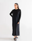 Black Maxi Dress Loungewear - 24