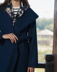 Navy Blue Long Coat