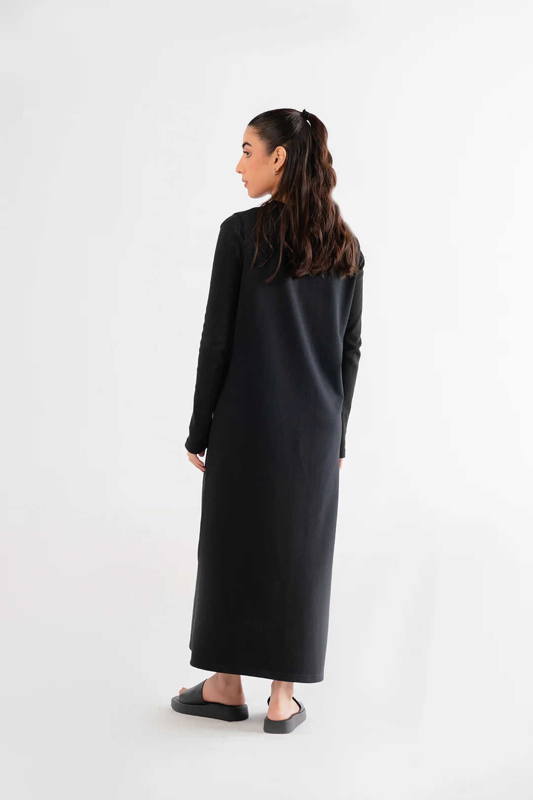 Black Maxi Dress Loungewear - 24