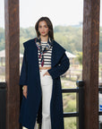 Navy Blue Long Coat