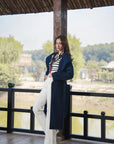Navy Blue Long Coat