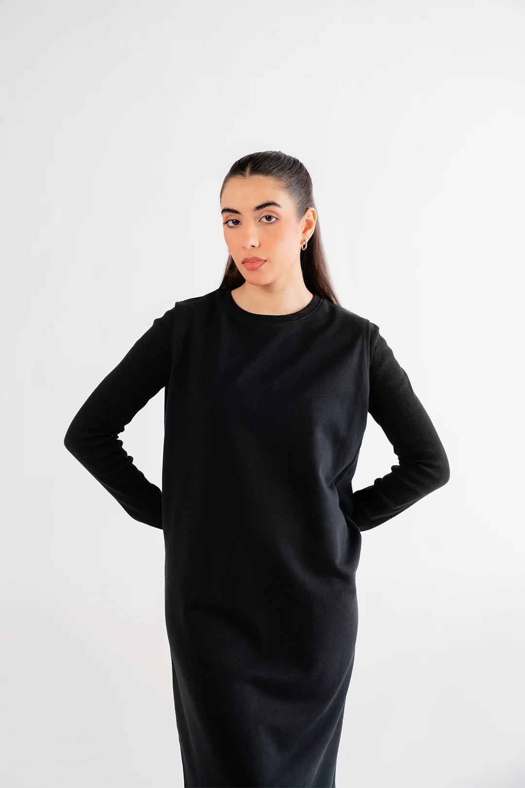 Black Maxi Dress Loungewear - 24