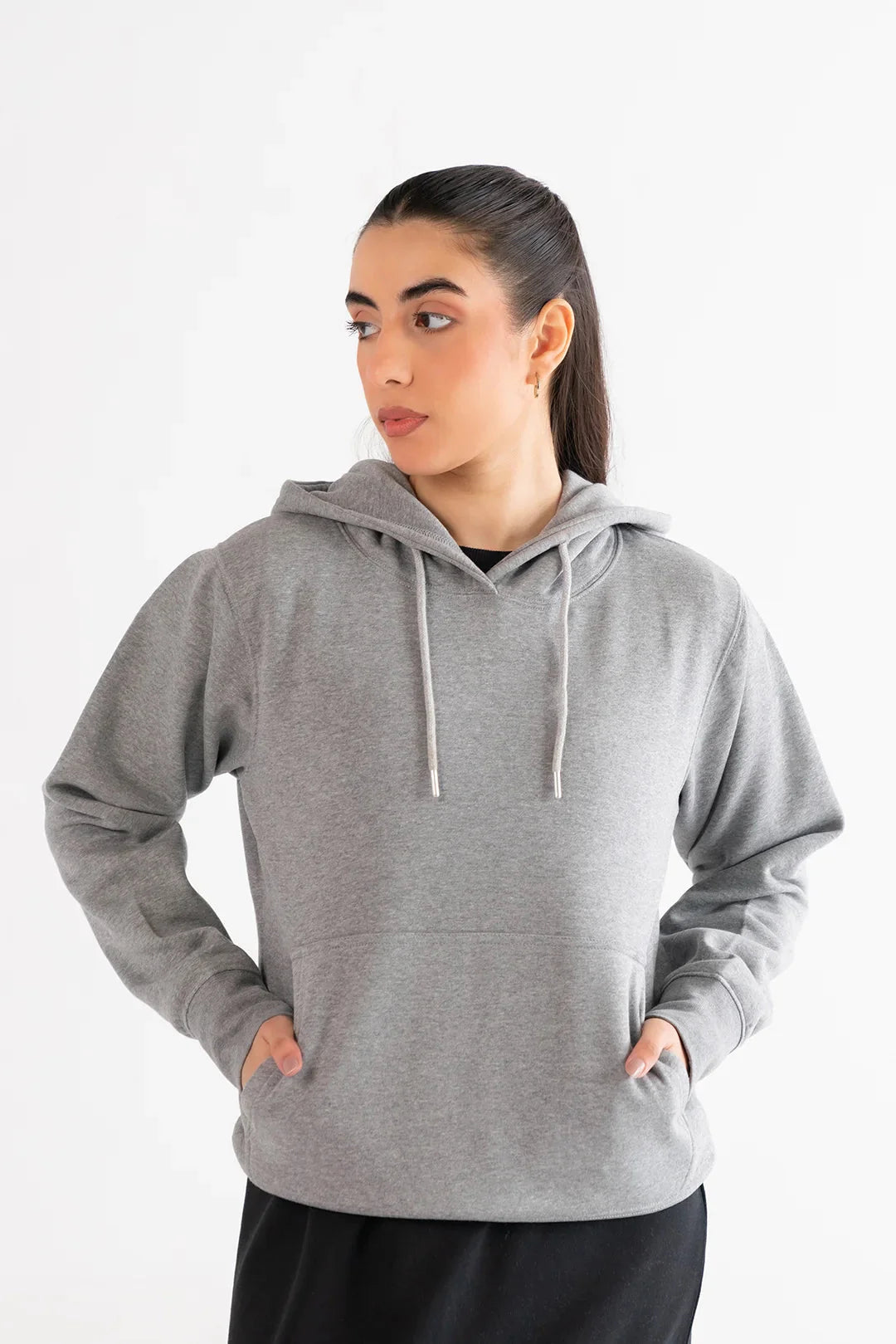 Basic Gray Hoodie Loungewear - 24