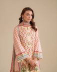 3 Piece Printed Lawn Suit Pret SS - 25