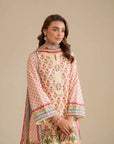 3 Piece Printed Lawn Suit Pret SS - 25