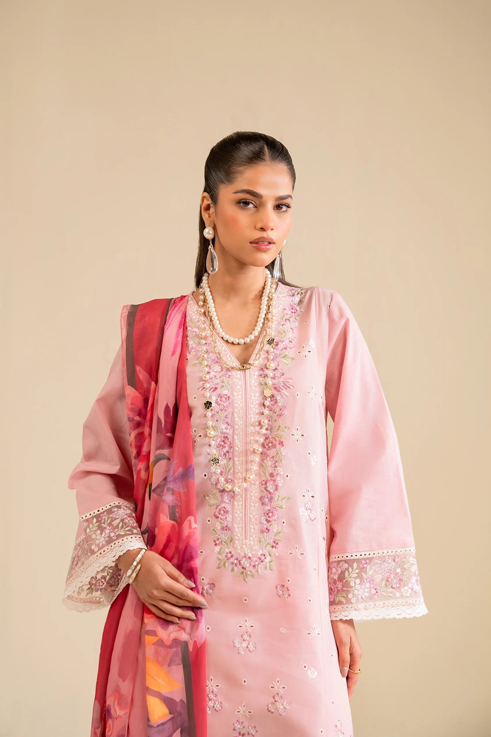 3 Piece Embroidered Lawn Suit Pret SS - 25