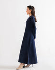 Navy Blue Maxi Dress Loungewear - 24