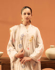 2 Piece Printed Linen Suit Unstitched Winter-24