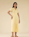 1 Piece Solid Cotton Mini Dress Pret SS - 25
