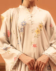 2 Piece Printed Linen Suit Unstitched Winter-24