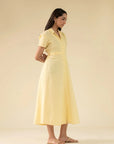 1 Piece Solid Cotton Mini Dress Pret SS - 25