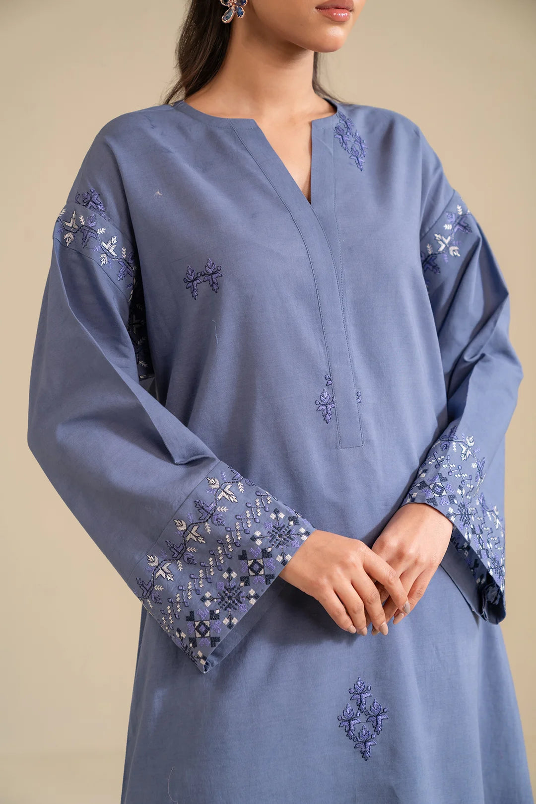2 Piece Embroidered Lawn Suit Pret SS - 25