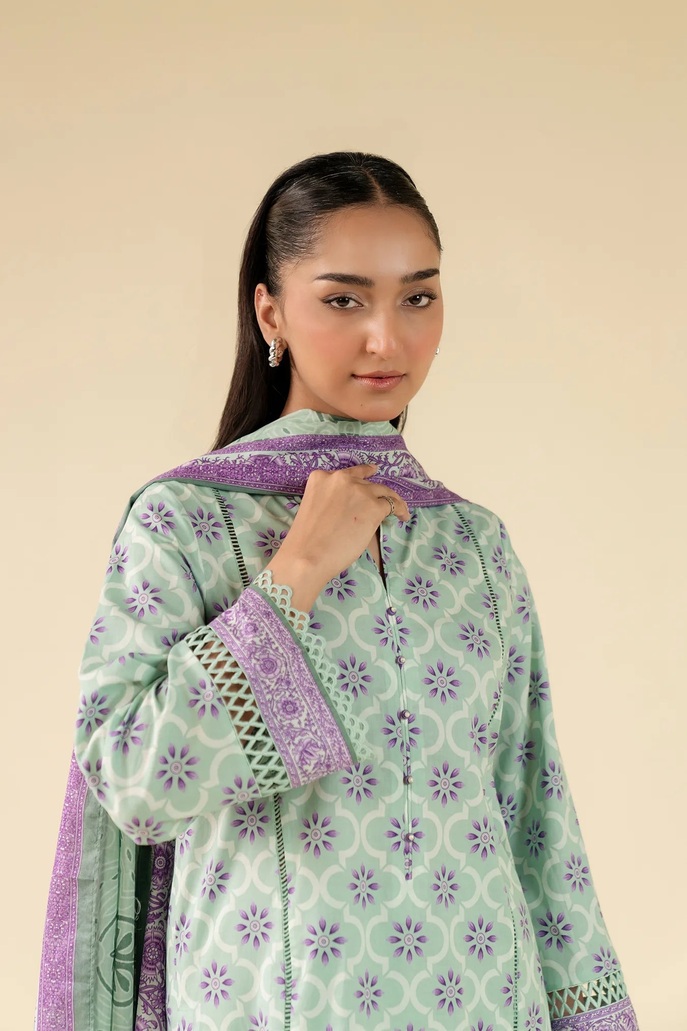 3 Piece Printed Lawn Suit Beena