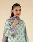 3 Piece Printed Lawn Suit Beena
